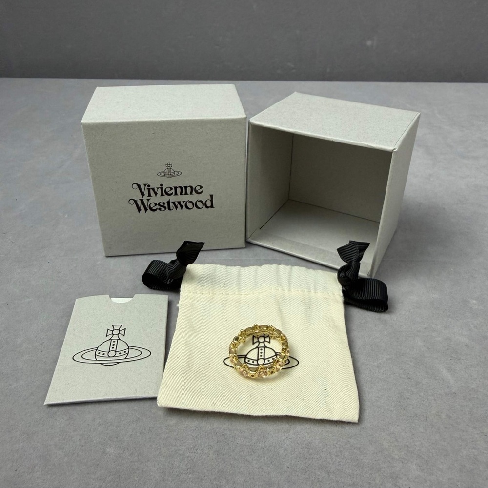 Authentic Vivienne Westwood Gold and Silver Ring - Picture 2 of 4